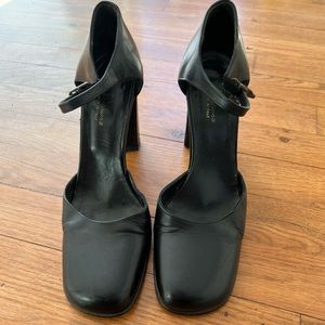 Black Leather Mary Jane From Browns Shoe